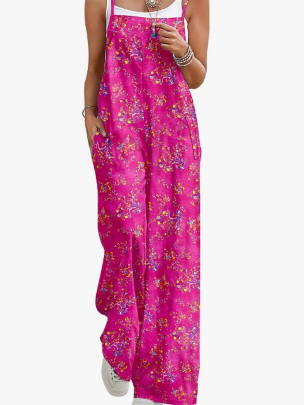 Pink Floral Jumpsuit